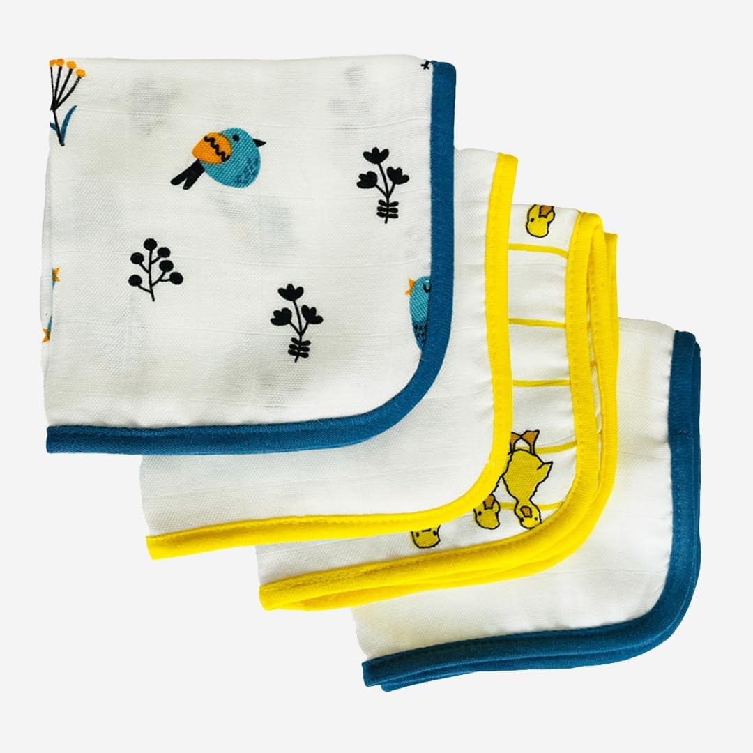 Wonder Mother Newborn Baby Products Gift Set (13 Pcs), Essential Clothing Gift Kit For Infants Of 0-3 Years, Swaddles, Bibs, Cap, Booties, Mittens & Washcloths, Ideal Baby Shower Gift Pack